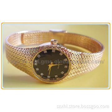 New  style  fashion  beautiful  gold  women watch